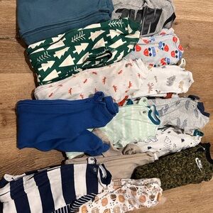 Assorted Baby Onesies and Pajamas